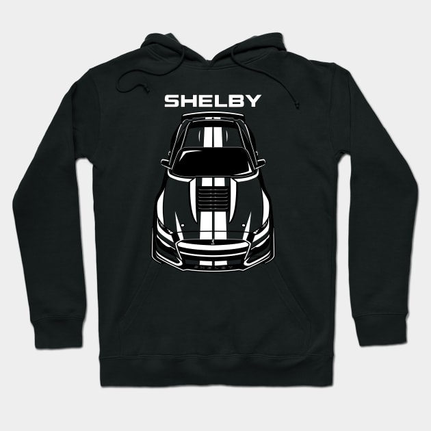 Ford Mustang Shelby GT500 - 2020 - White Stripes Hoodie by V8social